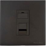 M Marcus Heritage Brass Windsor Range 1 Gang CAT6 Socket