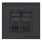 M Marcus Heritage Brass Windsor Range 2 Gang CAT6 Socket