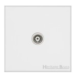 M Marcus Heritage Brass Windsor Range 1 Gang Non-Isolated TV Coaxial Socket