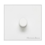 M Marcus Heritage Brass Windsor Range 1 Gang 2 Way Push On/Off Dimmer Switch (400 watts)