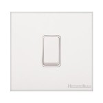 M Marcus Heritage Brass Windsor Range 1 Gang Intermediate Rocker Switch