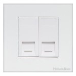 M Marcus Heritage Brass Windsor Range 2 Gang Secondary Line Socket