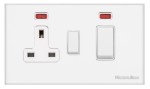 M Marcus Heritage Brass Windsor Range 45A Cooker Unit Switch/13A Socket