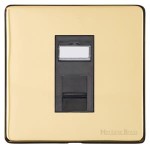 M Marcus Heritage Brass Vintage Range 1 Gang CAT6 Socket