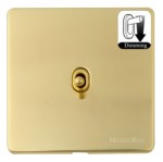 M Marcus Heritage Brass Vintage Range 1 Gang Dimming Stockholm Toggle Switch