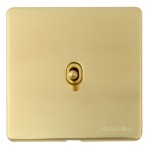M Marcus Heritage Brass Vintage Range 1 Gang Stockholm Toggle Switch