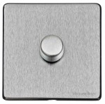 M Marcus Heritage Brass Vintage Range 1 Gang Multi Location Primary Dimmer Switch (Compatible with LED bulbs)