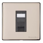 M Marcus Heritage Brass Vintage Range 1 Gang CAT6 Socket