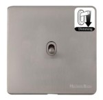 M Marcus Heritage Brass Vintage Range 1 Gang Dimming Stockholm Toggle Switch
