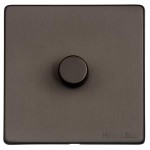 M Marcus Heritage Brass Vintage Range 1 Gang Multi Location Primary Dimmer Switch (Compatible with LED bulbs)