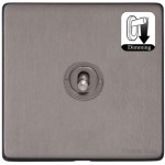 M Marcus Heritage Brass Vintage Range 1 Gang Dimming Toggle Switch