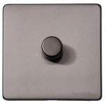 M Marcus Heritage Brass Vintage Range 1 Gang Multi Location Primary Dimmer Switch (Compatible with LED bulbs)