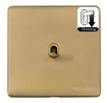 M Marcus Heritage Brass Vintage Range 1 Gang Dimming Stockholm Toggle Switch