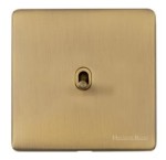 M Marcus Heritage Brass Vintage Range 1 Gang Intermediate Stockholm Toggle Switch