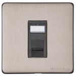 M Marcus Heritage Brass Vintage Range 1 Gang CAT6 Socket