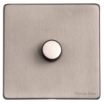 M Marcus Heritage Brass Vintage Range 1 Gang Multi Location Primary Dimmer Switch (Compatible with LED bulbs)