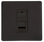M Marcus Heritage Brass Vintage Range 1 Gang CAT6 Socket