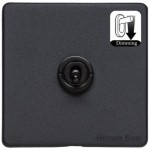 M Marcus Heritage Brass Vintage Range 1 Gang Dimming Toggle Switch