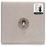 M Marcus Heritage Brass Vintage Range 1 Gang Dimming Toggle Switch