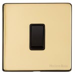 M Marcus Heritage Brass Vintage Range 1 Gang 2 Way Rocker Switch
