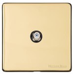 M Marcus Heritage Brass Vintage Range 1 Gang Satellite Socket