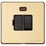 M Marcus Heritage Brass Vintage Range Switched Fused Spur Unit with Neon Indicator