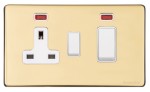 M Marcus Heritage Brass Vintage Range 45A Cooker Unit Switch/13A Socket