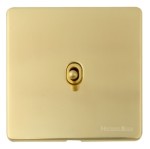 M Marcus Heritage Brass Studio Range 1 Gang Stockholm Toggle Switch