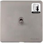 M Marcus Heritage Brass Studio Range 1 Gang Dimming Stockholm Toggle Switch