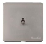 M Marcus Heritage Brass Studio Range 1 Gang Intermediate Stockholm Toggle Switch
