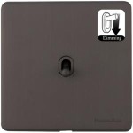 M Marcus Heritage Brass Studio Range 1 Gang Dimming Stockholm Toggle Switch
