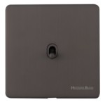 M Marcus Heritage Brass Studio Range 1 Gang Intermediate Stockholm Toggle Switch