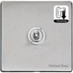 M Marcus Heritage Brass Studio Range 1 Gang Dimming Toggle Switch