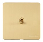 M Marcus Heritage Brass Studio Range 1 Gang Stockholm Toggle Switch