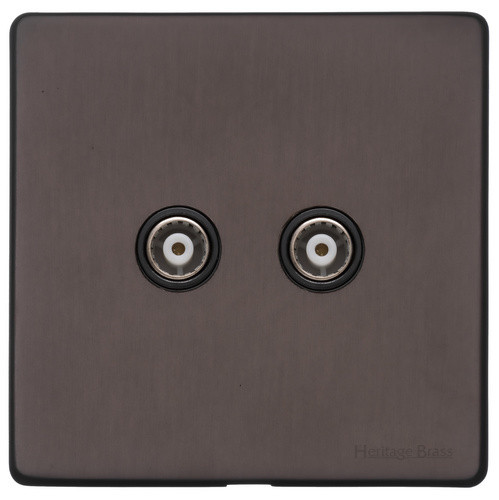 M Marcus Heritage Brass Verona Range TV/FM Diplexed Socket