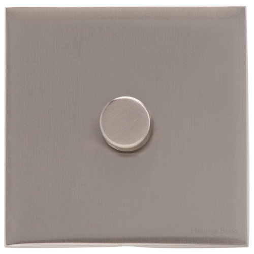 Heritage Brass Winchester Range 1 Gang 2 Way Push On/Off Dimmer Switch (250 watts)
