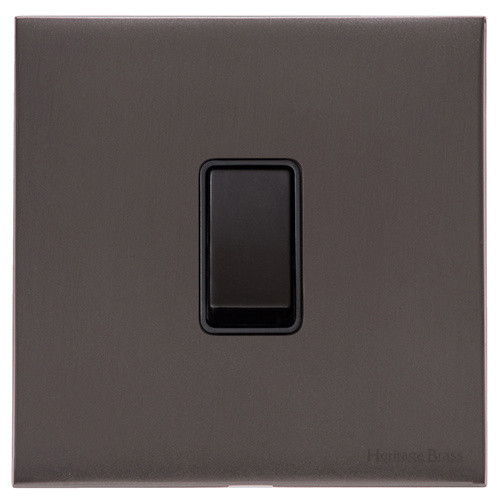 M Marcus Heritage Brass Windsor Range 1 Gang 2 Way Rocker Switch