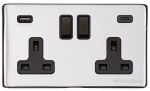 M Marcus Heritage Brass Vintage Range Double USB-A & USB-C Socket