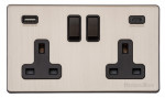 M Marcus Heritage Brass Vintage Range Double USB-A & USB-C Socket