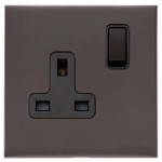 M Marcus Heritage Brass Windsor Range Single Switched Socket