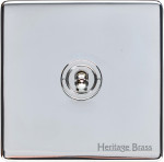 M Marcus Heritage Brass Vintage Range 1 Gang 2 Way Toggle Switch