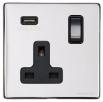 M Marcus Heritage Brass Vintage Range Single USB-A Socket