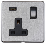 M Marcus Heritage Brass Vintage Range Single USB-A Socket