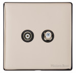 M Marcus Heritage Brass Vintage Range TV/Satellite Socket