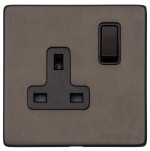 M Marcus Heritage Brass Vintage Range Single Switched Socket