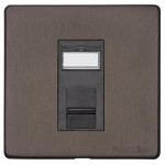 M Marcus Heritage Brass Vintage Range 1 Gang RJ45 Socket