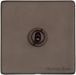 M Marcus Heritage Brass Vintage Range 1 Gang 2 Way Toggle Switch