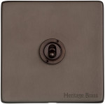 M Marcus Heritage Brass Vintage Range 1 Gang Intermediate Toggle Switch