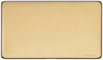 M Marcus Heritage Brass Vintage Range Double Blank Plate