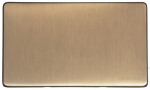 M Marcus Heritage Brass Vintage Range Double Blank Plate